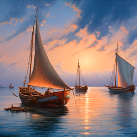 Вечернее море