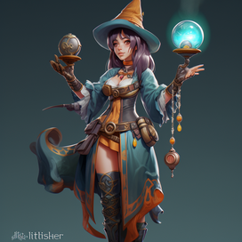 Concept art of a character for a computer game