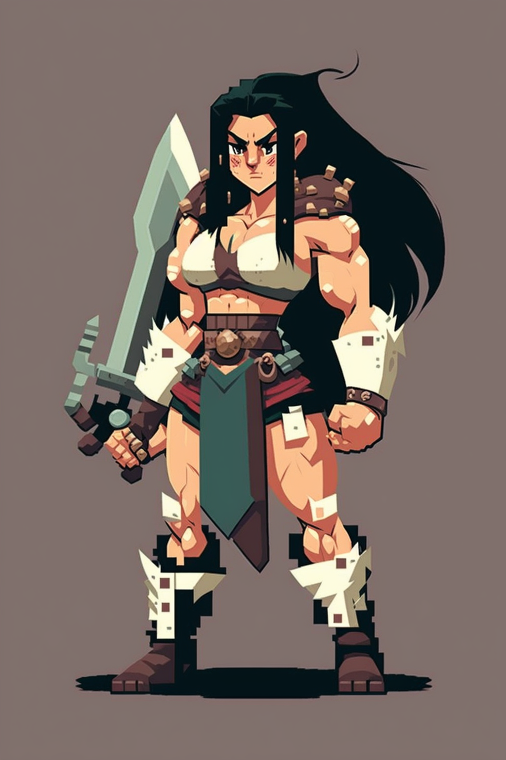 Concept art of a character for a computer game
