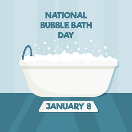 Bubble Bath Day Poster