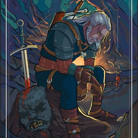 Witcher tarot card 