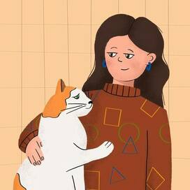 Me with the cat