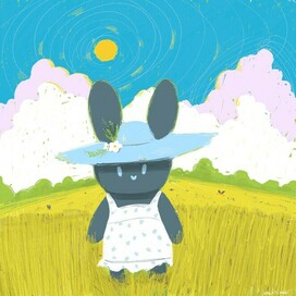 Rabbits in the field