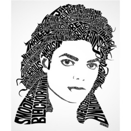  Portrait of Michael Jackson.