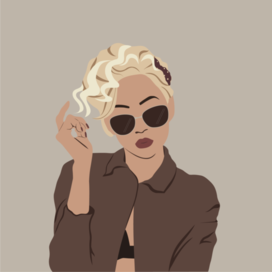 Vector Art. Feminine Art. Fashion illustration.