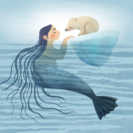 Arctic ocean mermaid