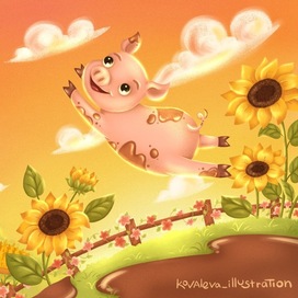 The piglet who wanted to fly 