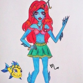 Character in style Monsterhigh 