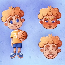 Little basketball player