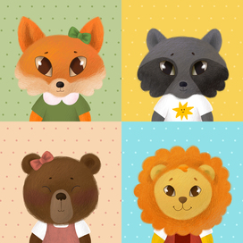 Animal kid portraits