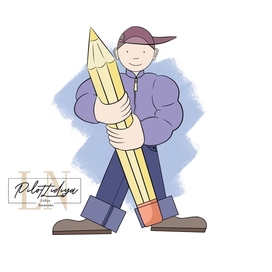 Student with pencil 
