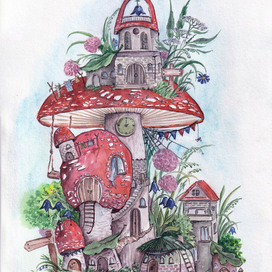 mushroom house