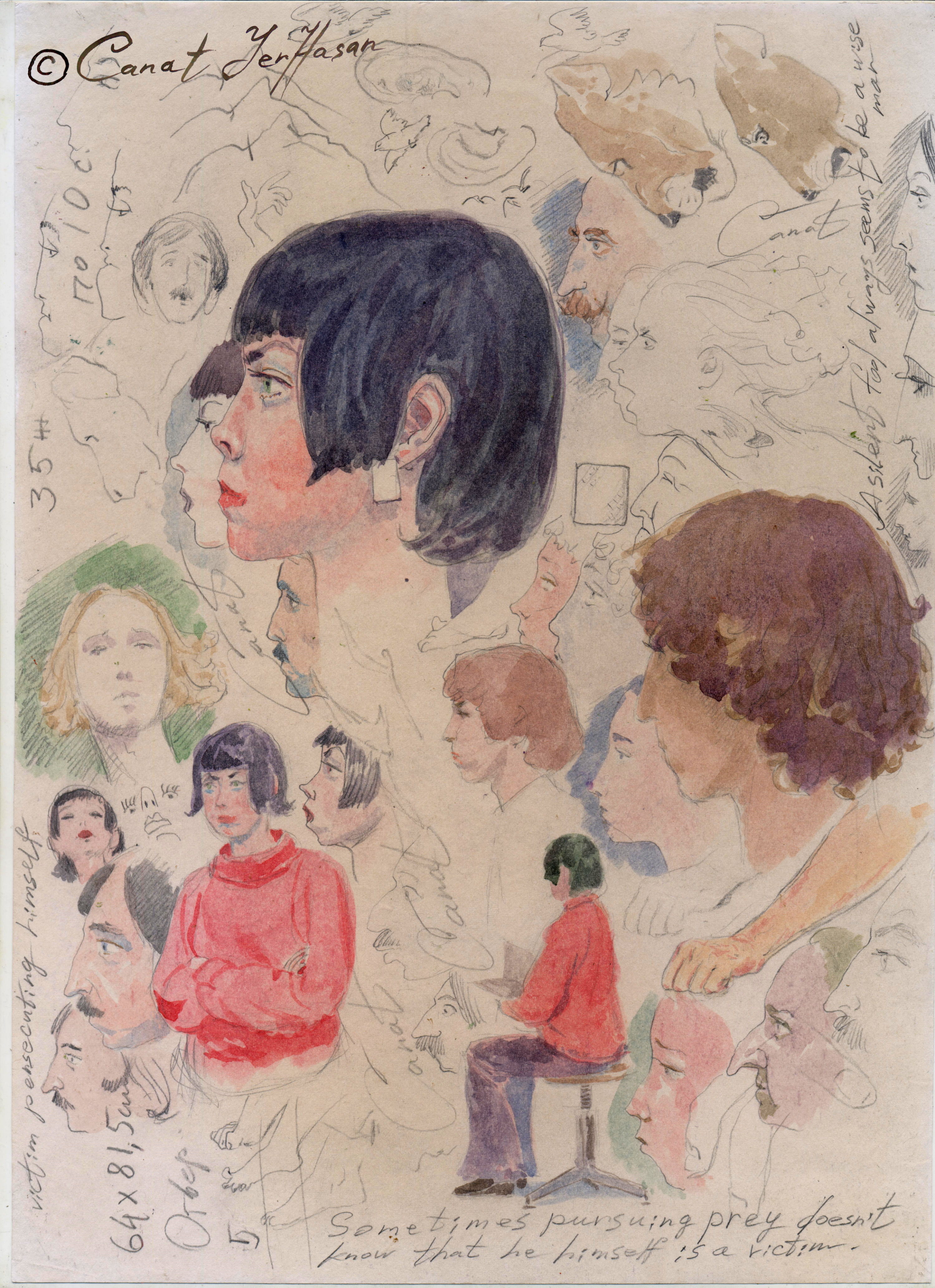 Sketch. Watercolor. 18 x 28 cm.