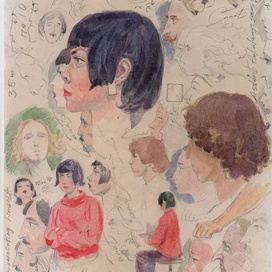Sketch. Watercolor. 18 x 28 cm.