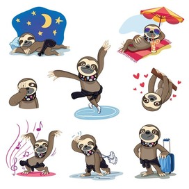 Sloth stickerpack