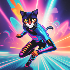 Running cat