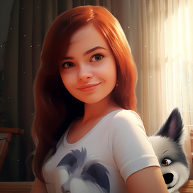 Pixar-style photo drawing