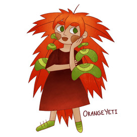 Maple girl is cartoon children character