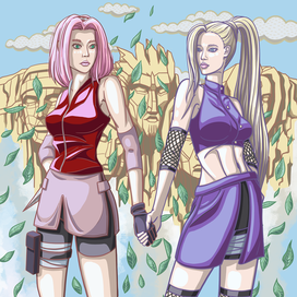 Sakura and Ino