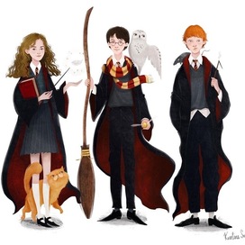 Harry Potter, Hermione Granger, Ronald Weasley