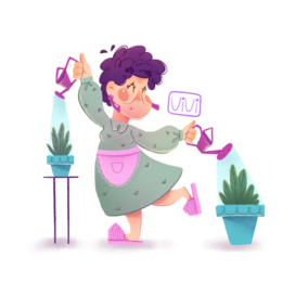 Joyful Granny Character Design🌿