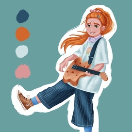 A musical girl