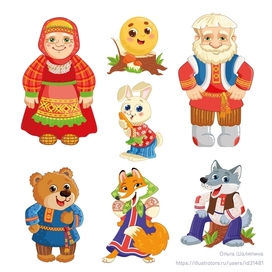 Mini-puzzles "Kolobok" for Unitoys company