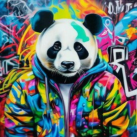 Graffiti panda.