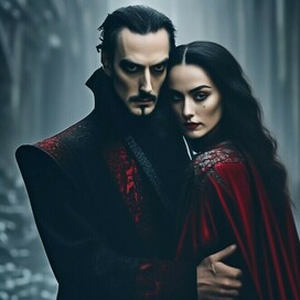 Count Dracula with his wife