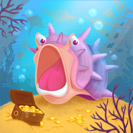 The sea snail character