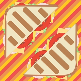 Sandwich advertising poster