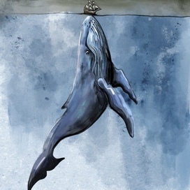 Whale Watercolor