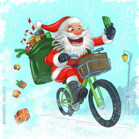 Santa Bike courier