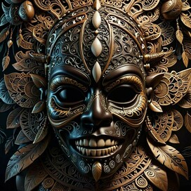 The mask of an African Sorcerer.