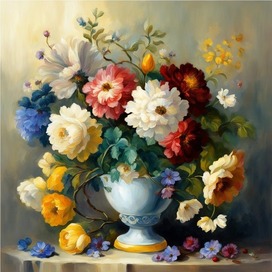 Bouquet in the style of Zhostovo painting ( 2 )