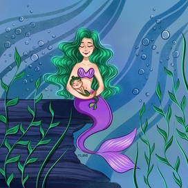 Series of illustrations “The Little Mermaid” part 2