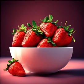 Strawberries in a cup