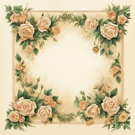 Floral ornament " Roses" ( 1 )