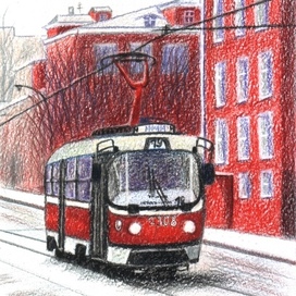 Winter tram