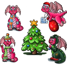 Dragon stickers