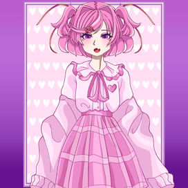 Natsuki from the Doki Doki! literature club