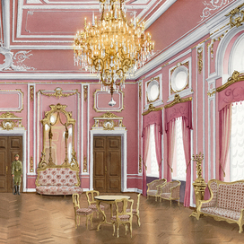 Pink reception-room of the Officers' House