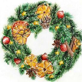 The Christmas wreath