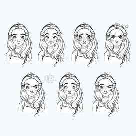 Barbie style character emotions