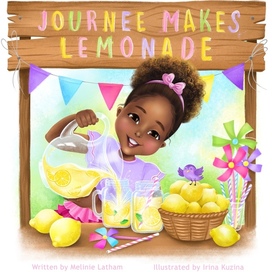 Cover for children's book "Journee Makes Lemonade"