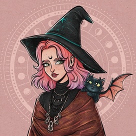 The young witch and her familiar