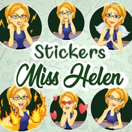 Stickers for online-school