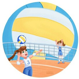 Volleyball. A book about sports and balls