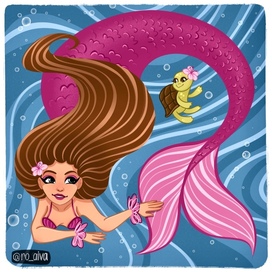 The Little Mermaid Series of illustrations part 6