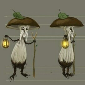 Concept art fantasy mushroom